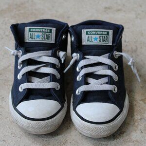 Converse Kids Chuck Taylor High Top All Star World Map Worldwide Junior Navy 13